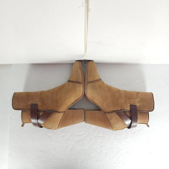 Rag & Bone Women's Harrow US6,5 EU37 Tan Suede Cap Toe Heel Ankle Boots - Picture 12 of 14